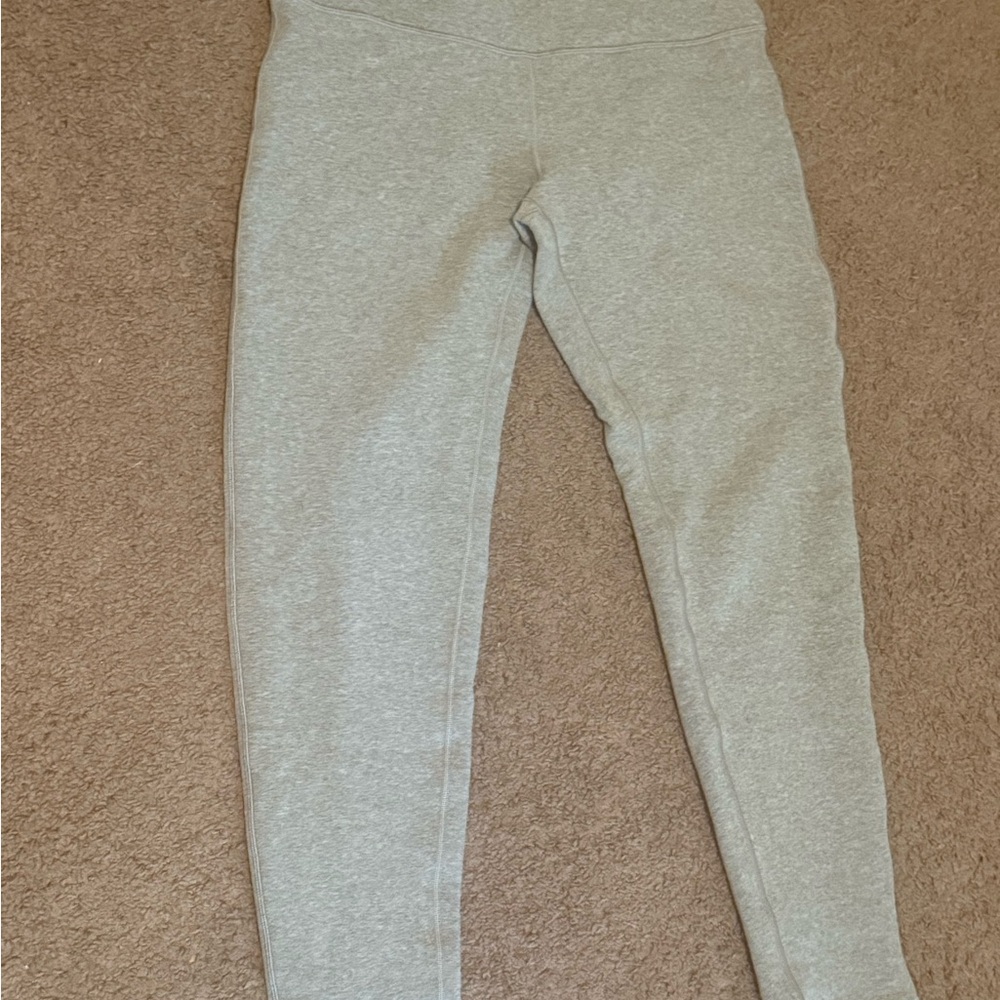 Lululemon Athletica Gray Leggings Heathered Athletic Fit estimated size 10/12